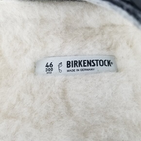 Birkenstock Arizona Rivet Wool Felt Sandals Doubleface Gray Men\'s 13 EU 46 NWOB main image 2